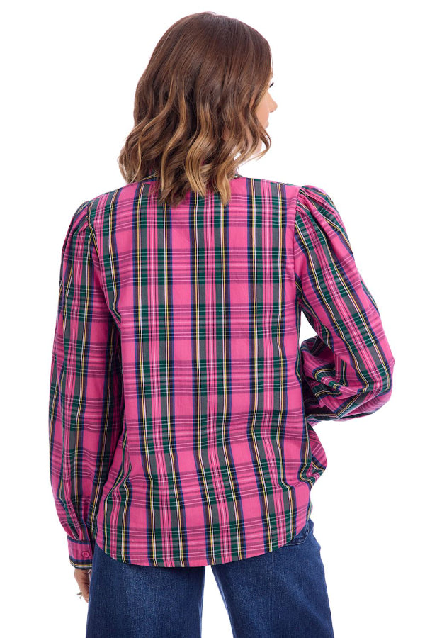 Mitzy Plaid Top
