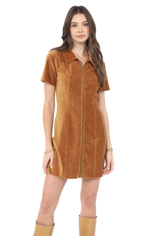Morrison Zip Front Mini Dress