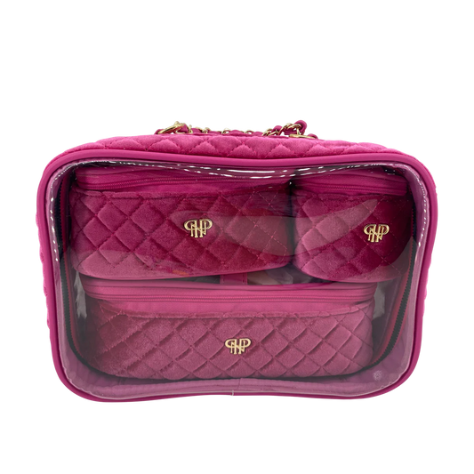 NEW Trio Jet Setter - Fuchsia Velvet