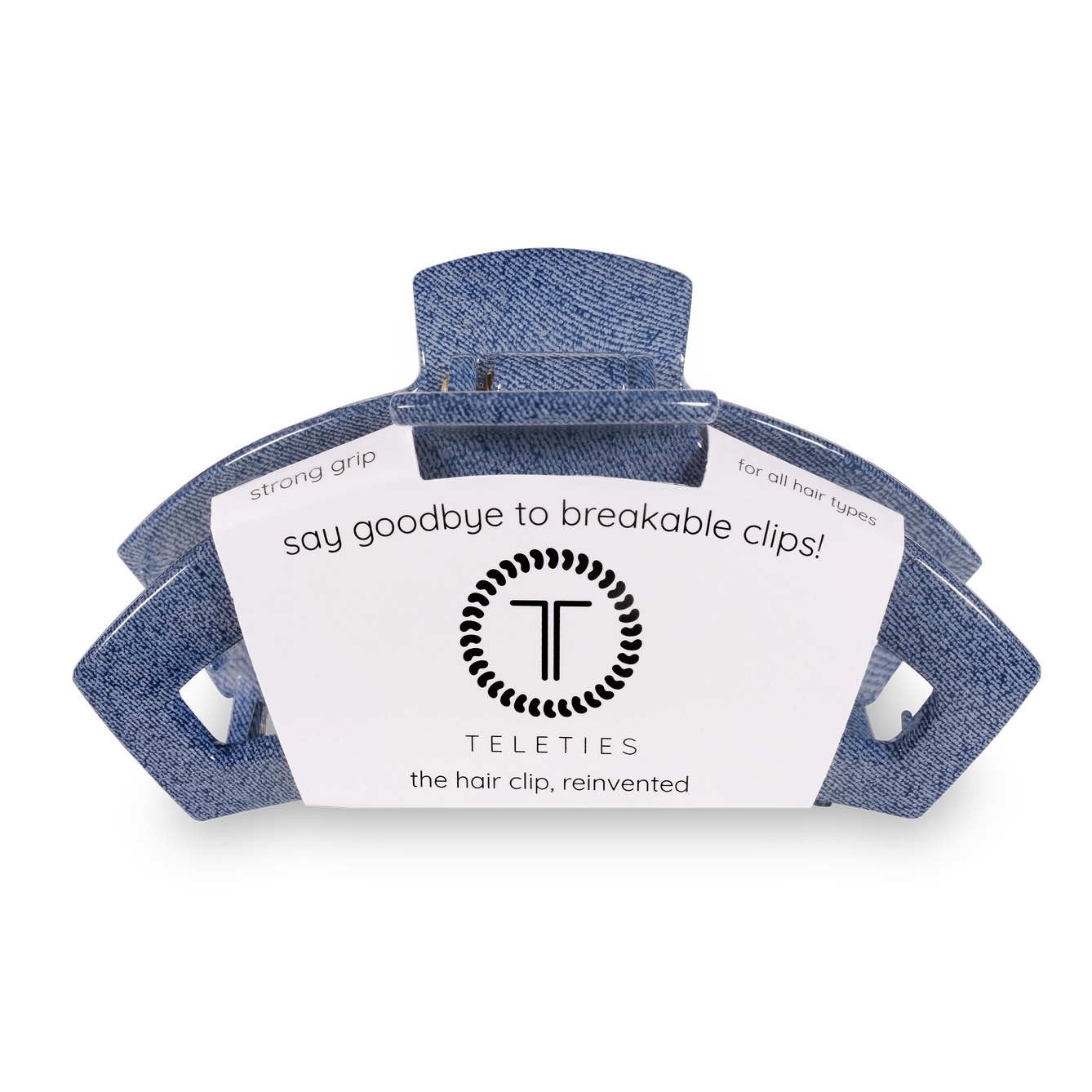 Open Denim Hair Clip