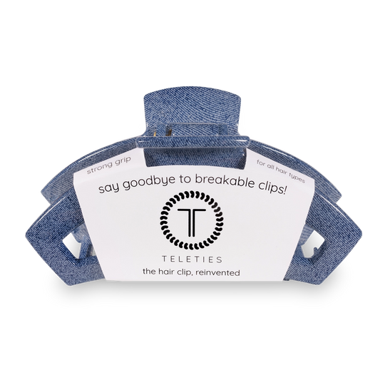 Open Denim Hair Clip