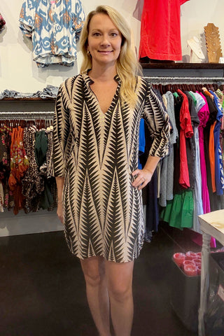 Black & Gold Shift Dress