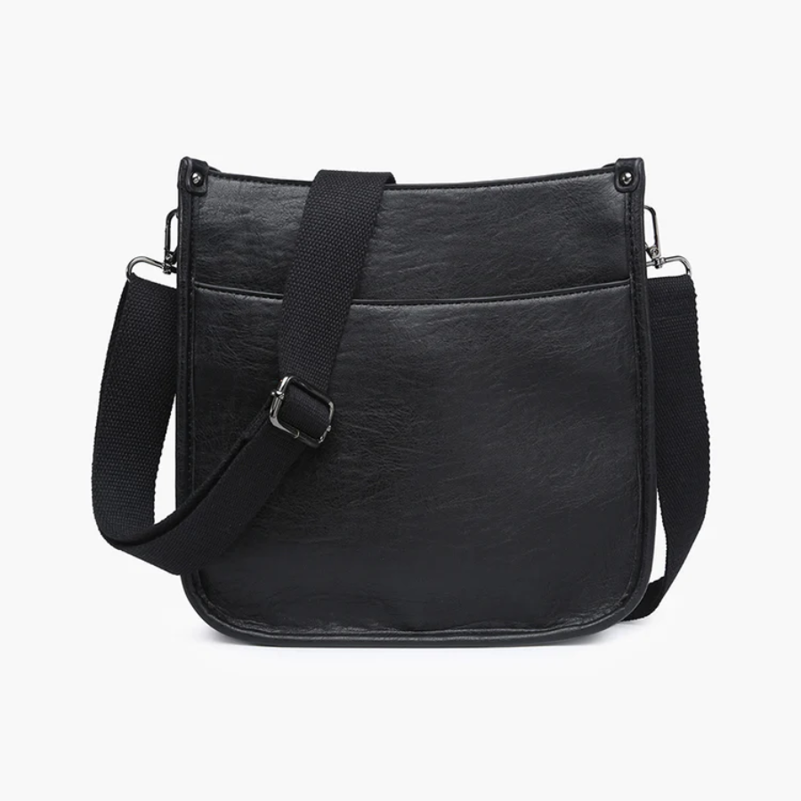 Black Posie Crossbody Purse