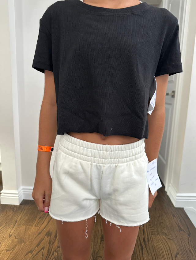 Ribbed Seamless Boxy Tee