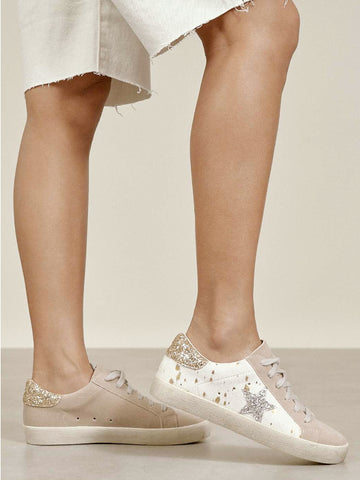 Hair On Hide Glitter Star Sneaker