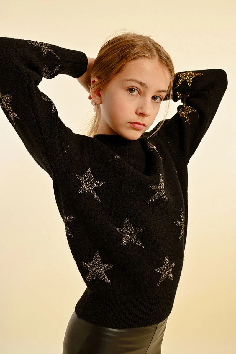 Metallic Star Sweater