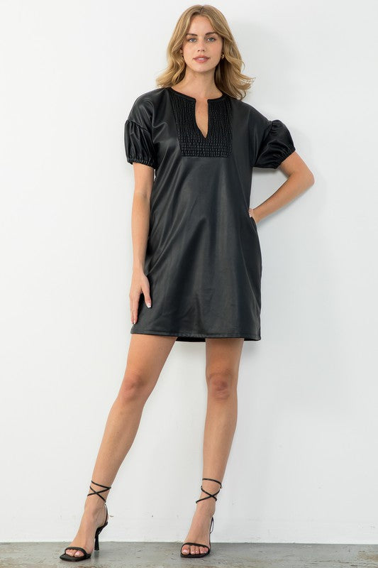 THML Haisley Leather Dress Medium THML Haisley Leather Dress Medium