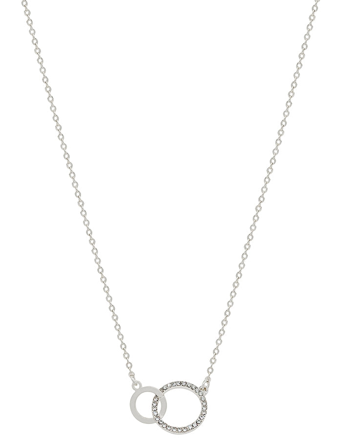 Chain with Rhinestone Interlocking Circles