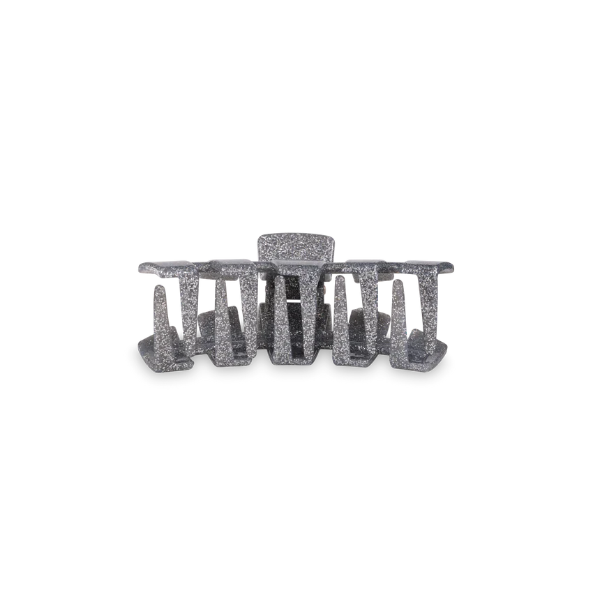 Silver Glitter Hair Clip