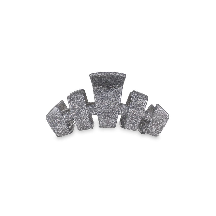 Silver Glitter Hair Clip