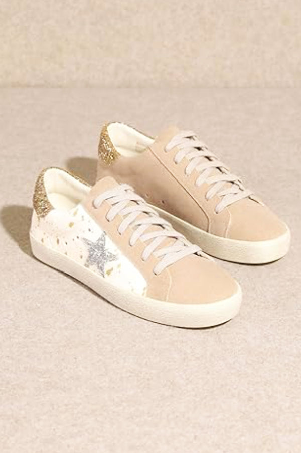 Hair On Hide Glitter Star Sneaker