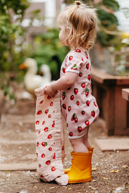 Strawberry Bamboo Mini Lovey