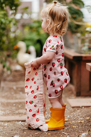 Strawberry Bamboo Mini Lovey