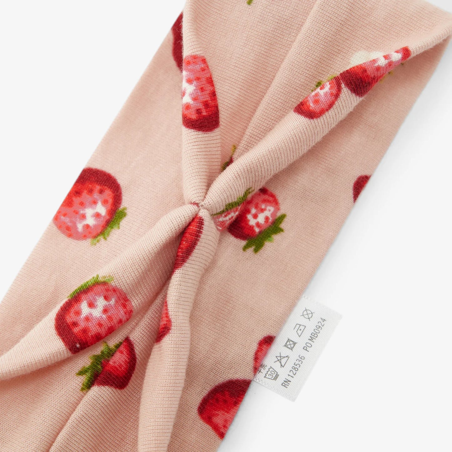 Strawberry Organic Cotton Knotted Headband