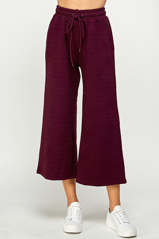 Textured Lounge Wear Pants