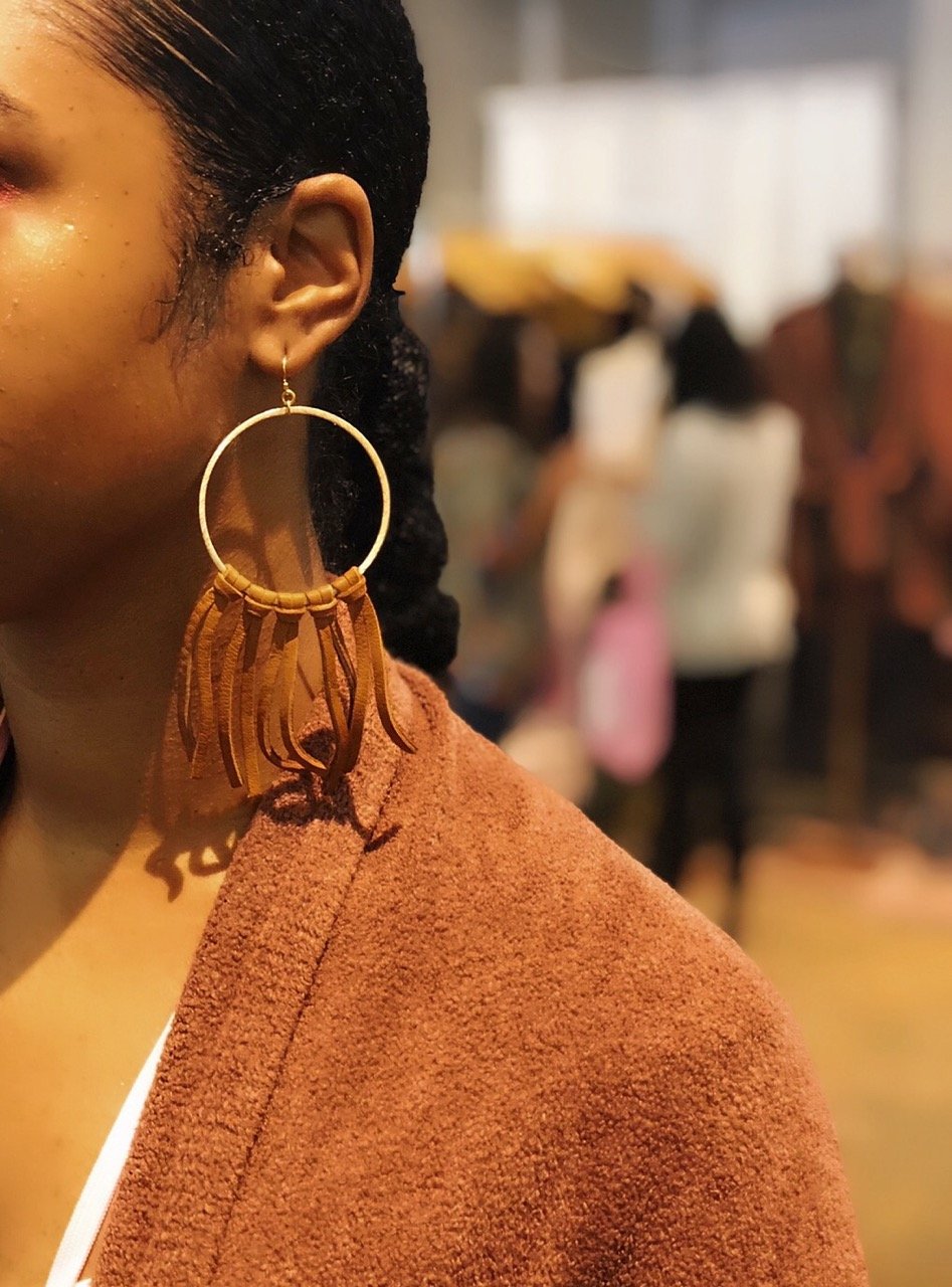 The Leather Tassel Earrings