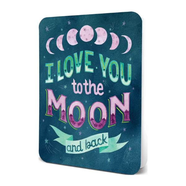 To the Moon and Back Deluxe Greeting Card