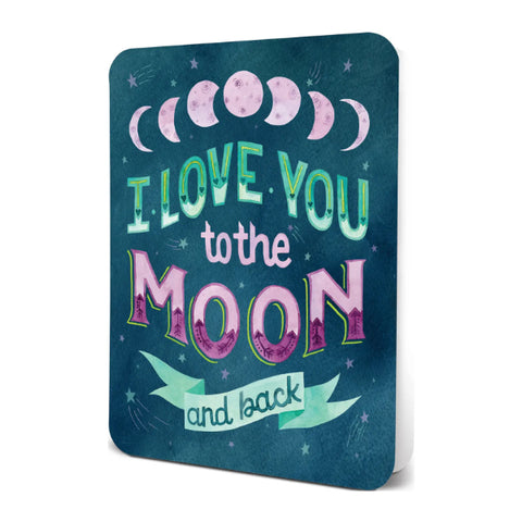 To the Moon and Back Deluxe Greeting Card
