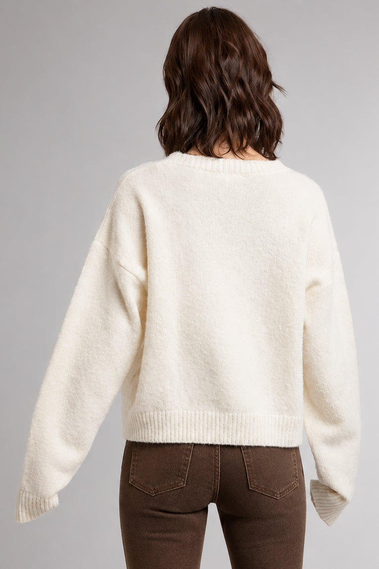 Oh Deer Sweater Cream