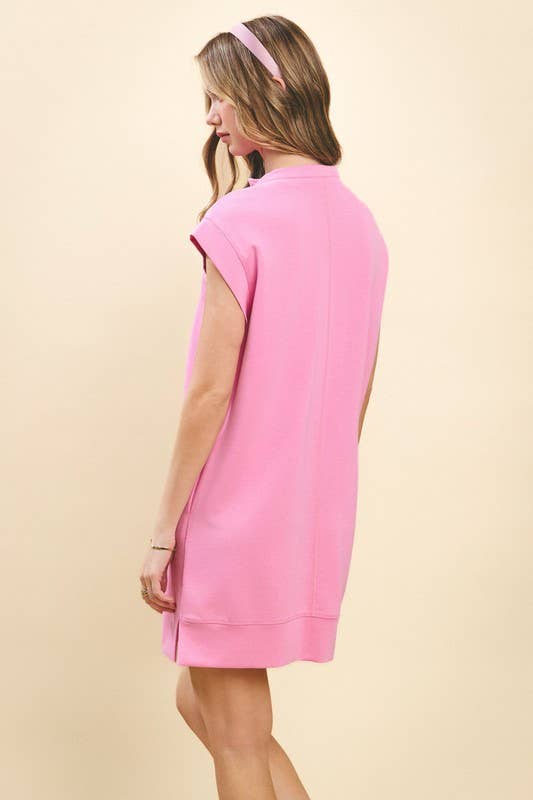 Zip-Up Casual Dress