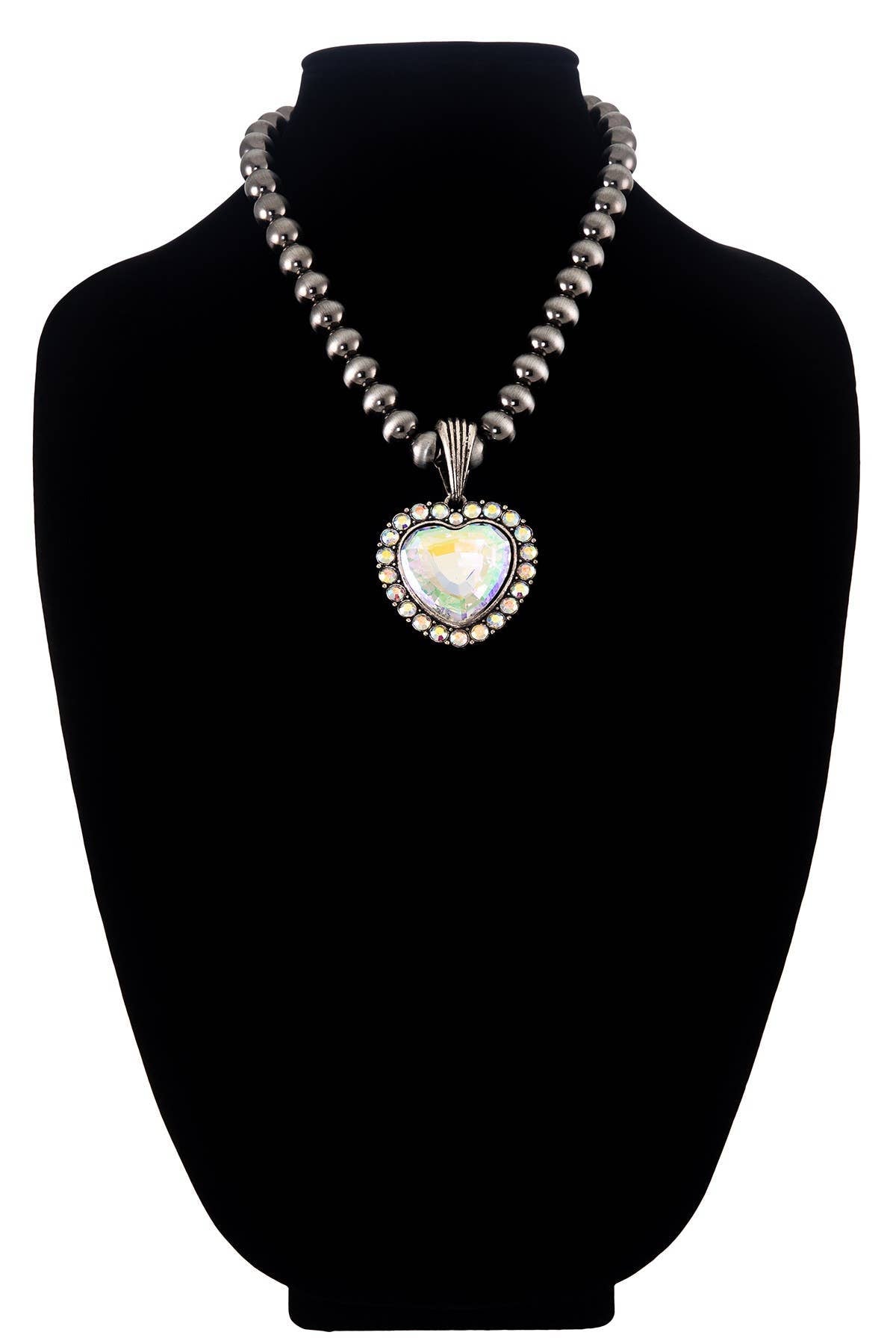 Western Heart Navajo Pearl Necklace