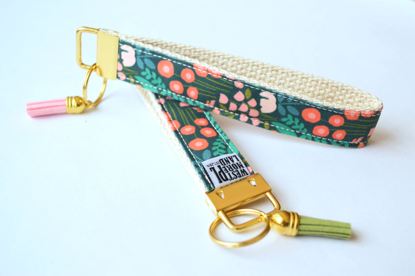 Key Fob Wristlet - Flower Garden