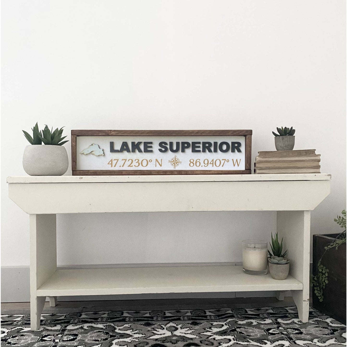24x6 Lake Murray Sign - Block Lettering Coordinate