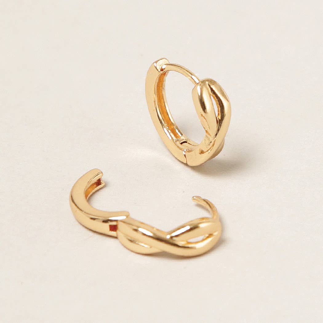 14K Gold Dipped Infinity Hoop Earrings