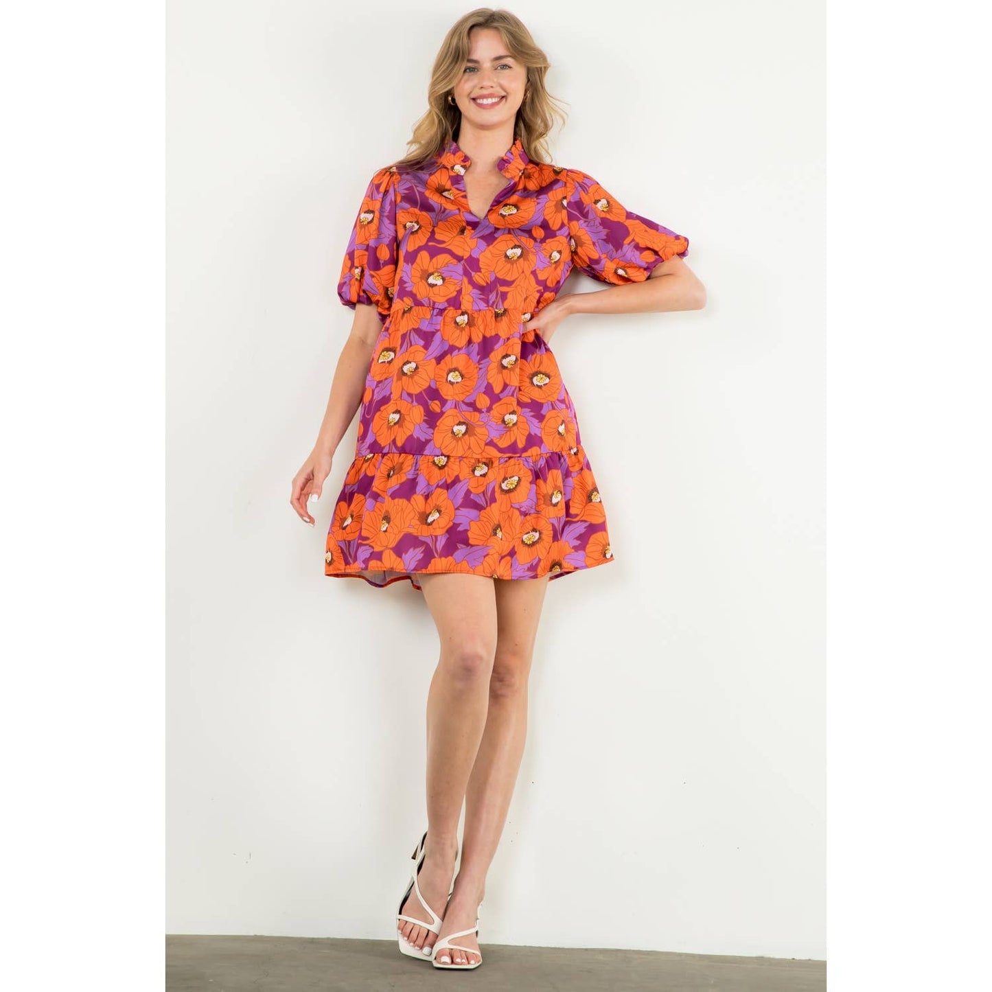 Poppy Puff Sleeve Dress