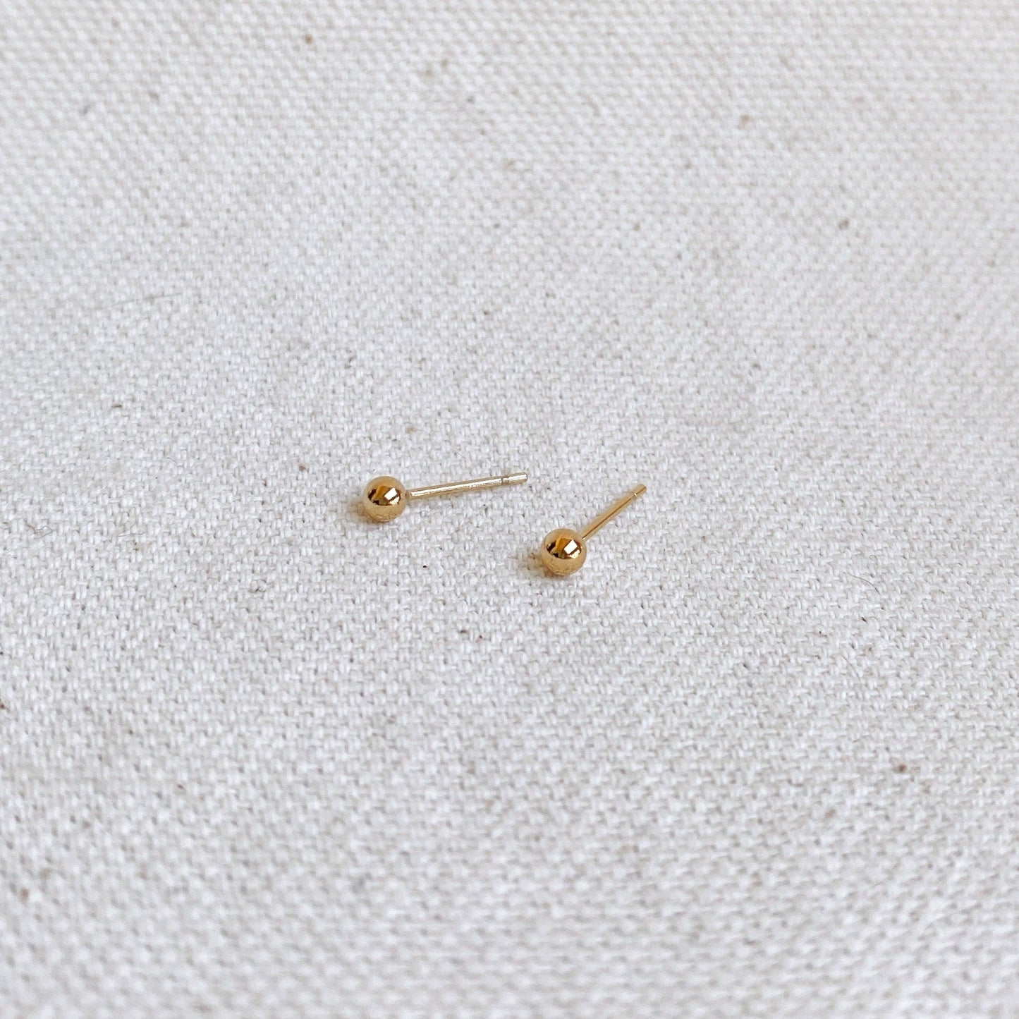 14k Gold Filled 3.0mm Ball Stud Earring