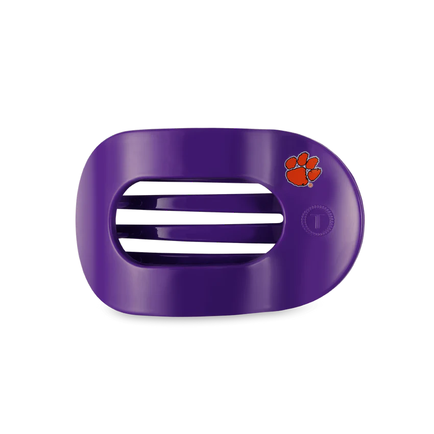 Clemson University Flat Round Hair Clip
