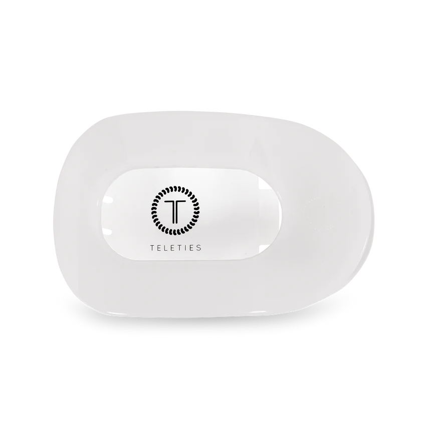 Flat Round Clip Coconut White