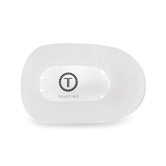 Flat Round Clip Coconut White