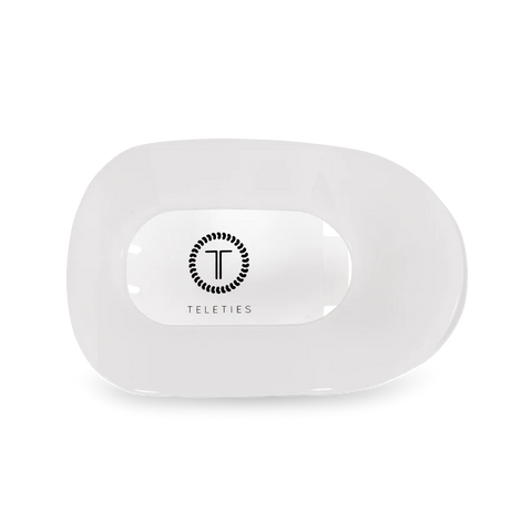 Flat Round Clip Coconut White