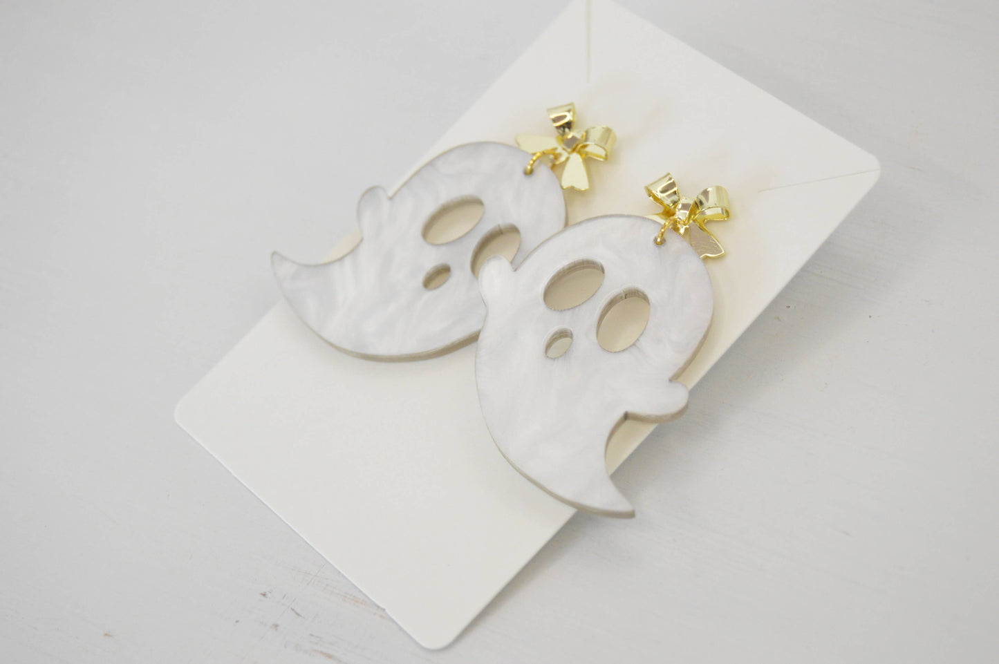 Ghost Halloween Acrylic Earrings