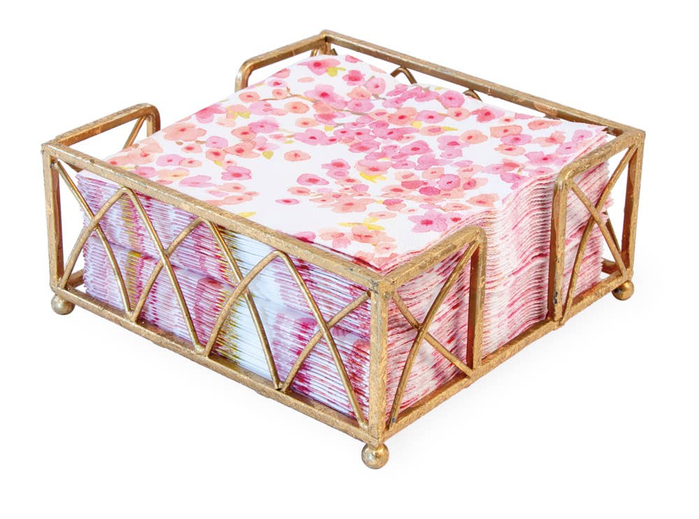 Paper Cocktail Napkin Metal Caddy