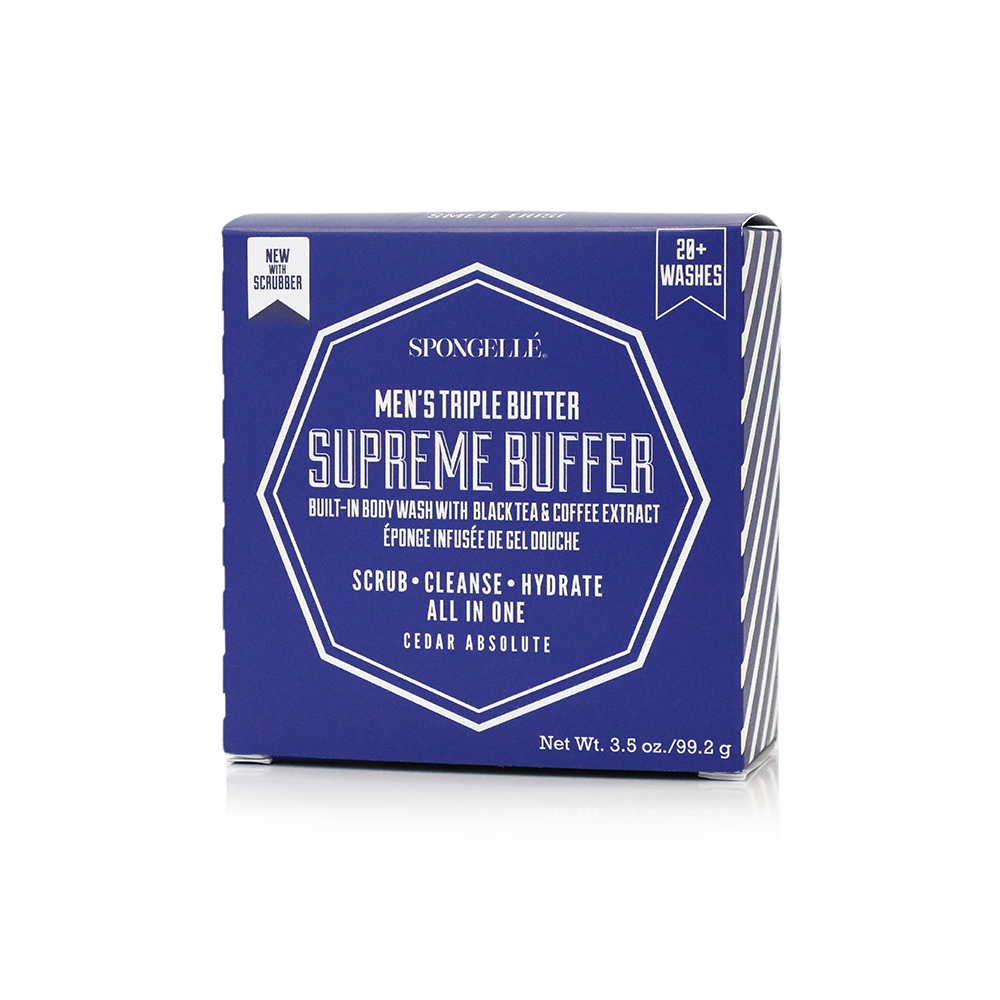 Men's Body Buffer with Black Scrubber