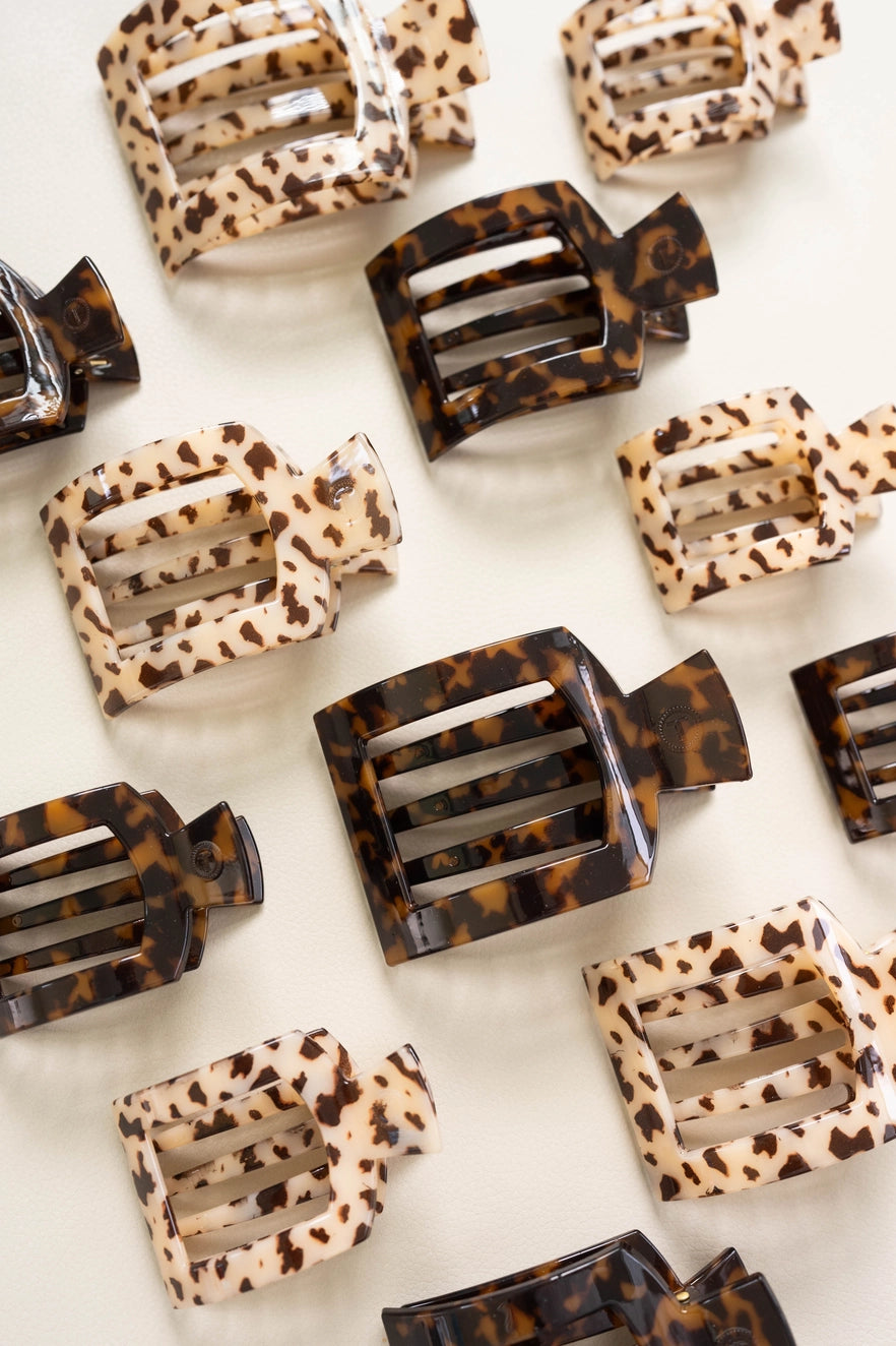 Tortoise Flat Square Clip