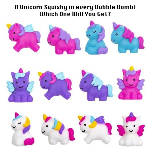 Unicorn Bath Bombs for Kids with Toy Surprises