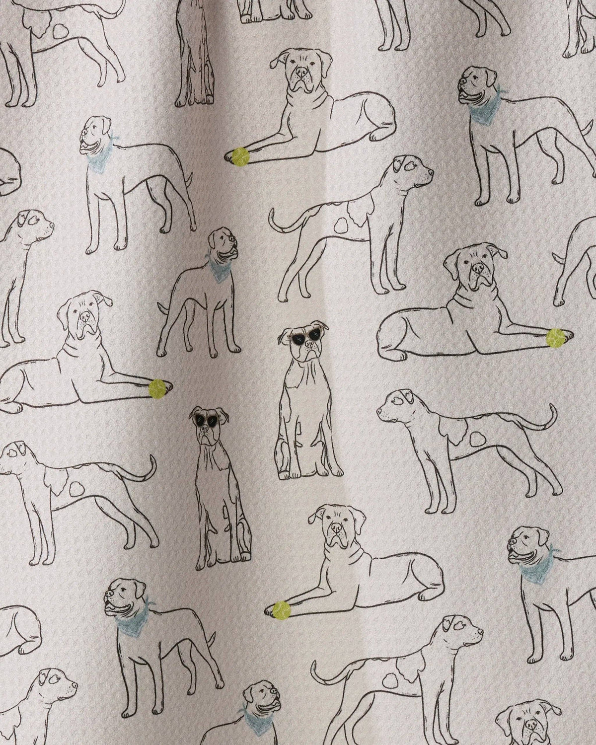 Geometry - Bulldog Buddies Tea Towel