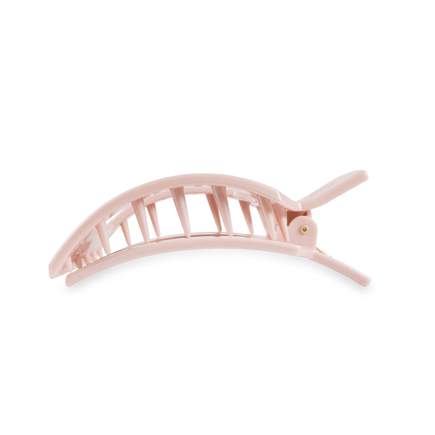 Square Pearly Pink Flat Hair Clip