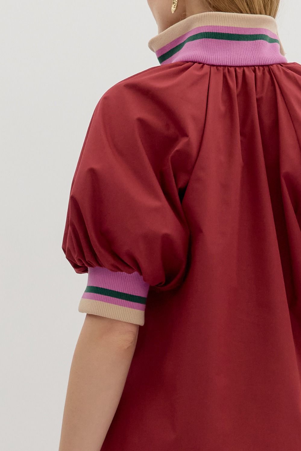 Garnet Zip-front Top