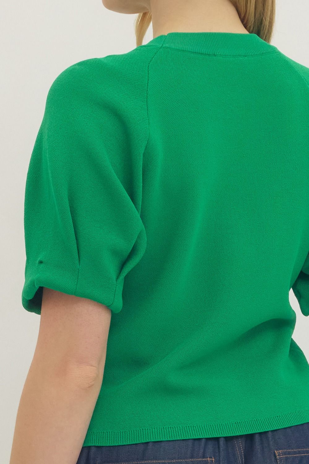 Knit Crew Neckline Top