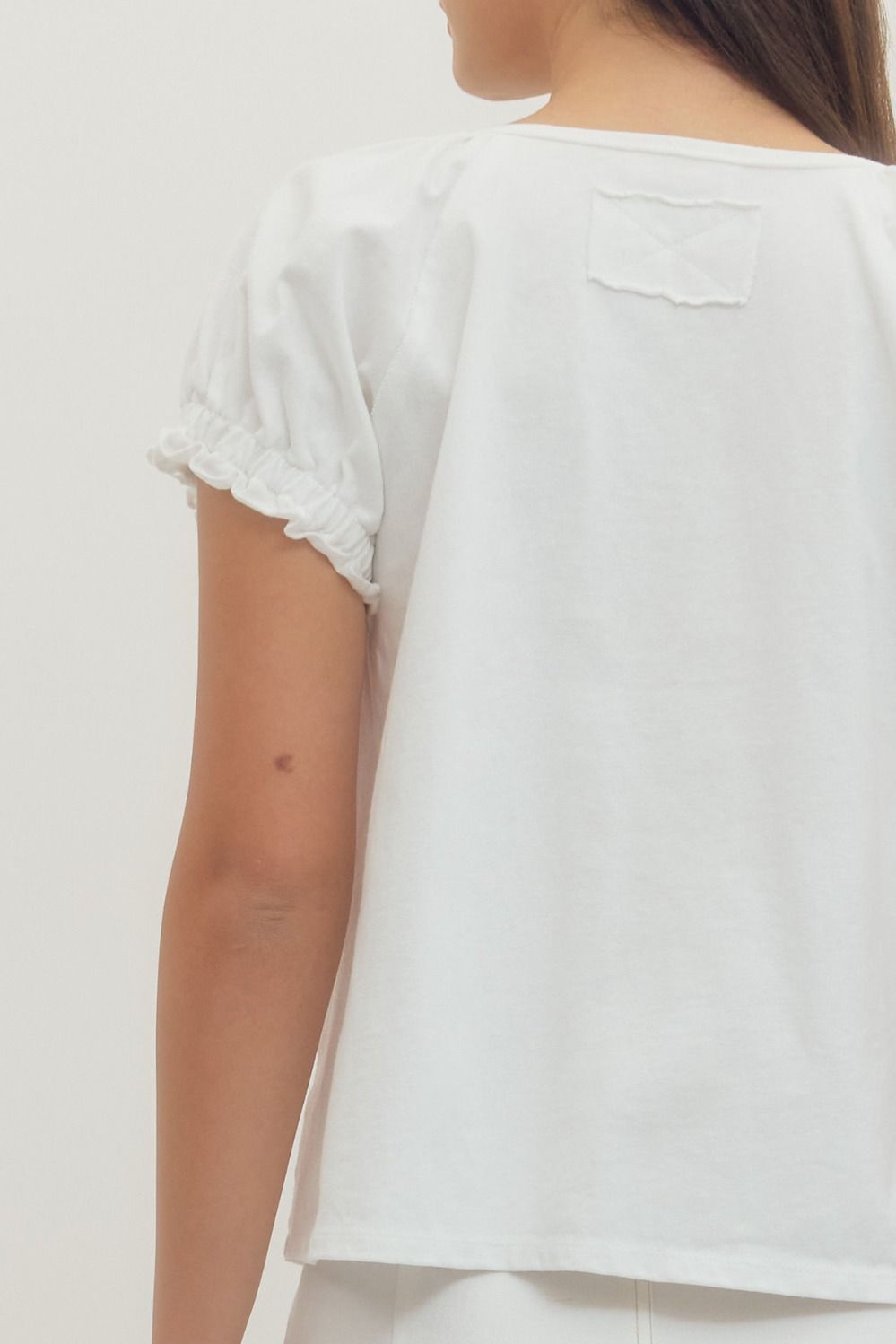 Button Placket Knit Top