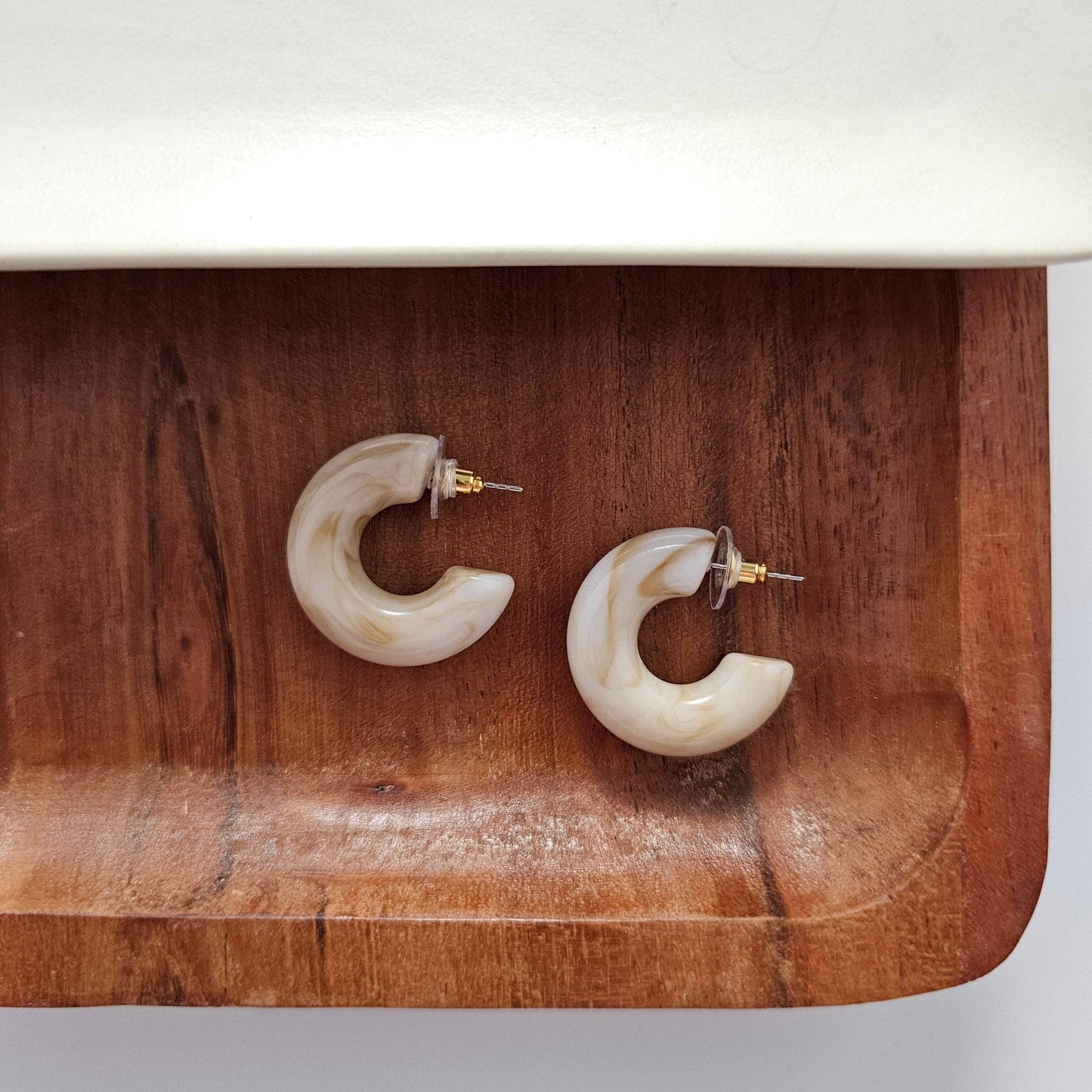Natural Chloe Hoops