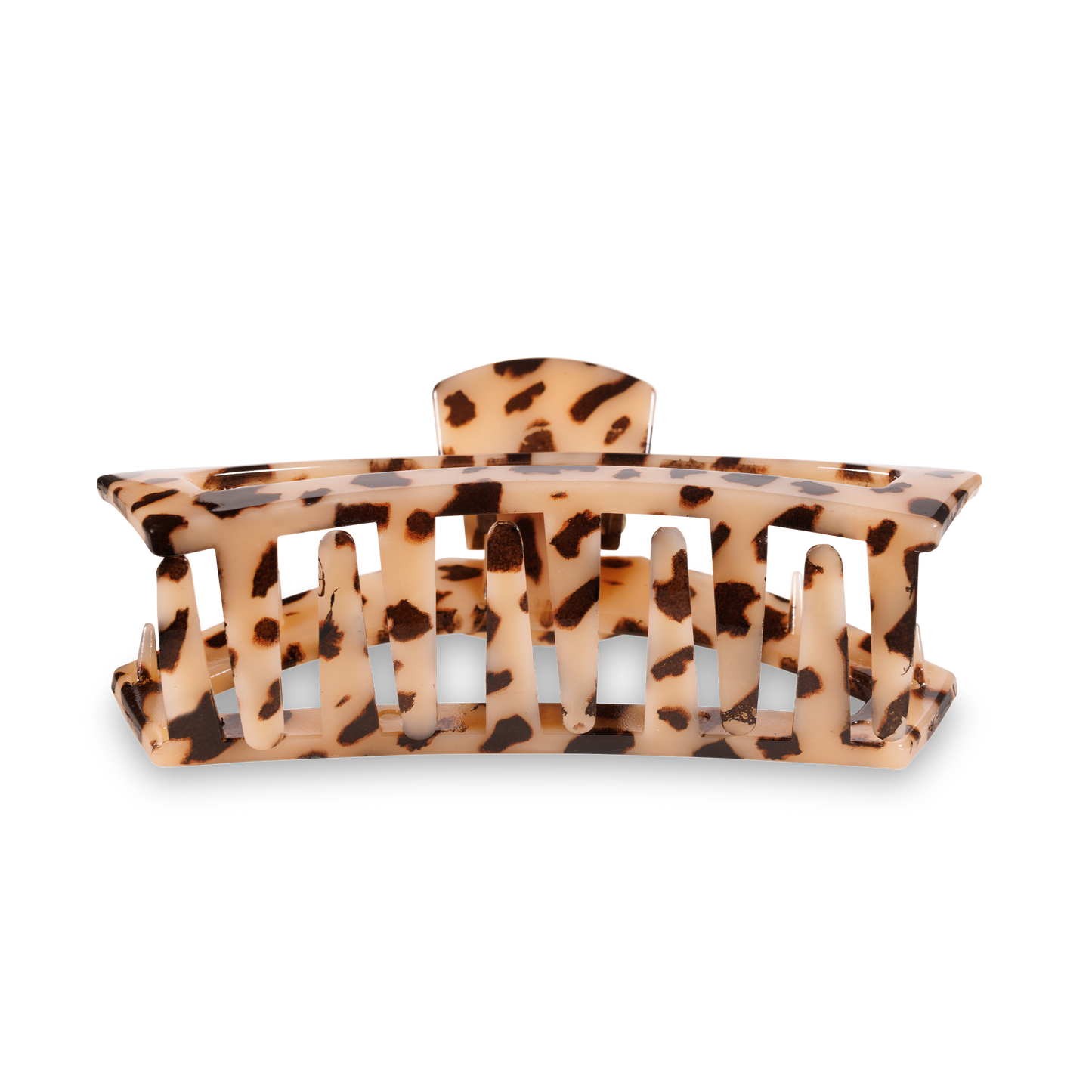 TELETIES - Open Hair Clip | Large | Blonde Tortoise