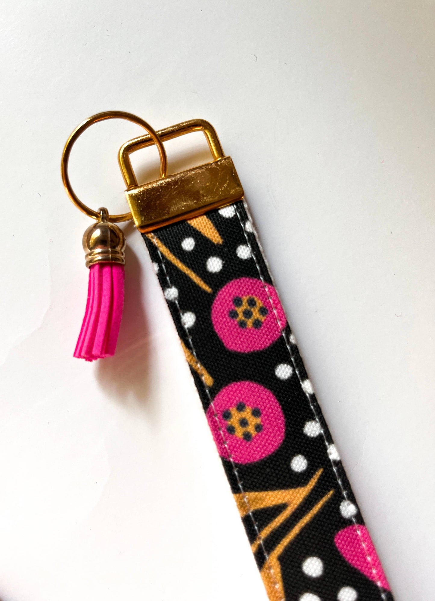 Key Fob Wristlet - Henrietta Pink