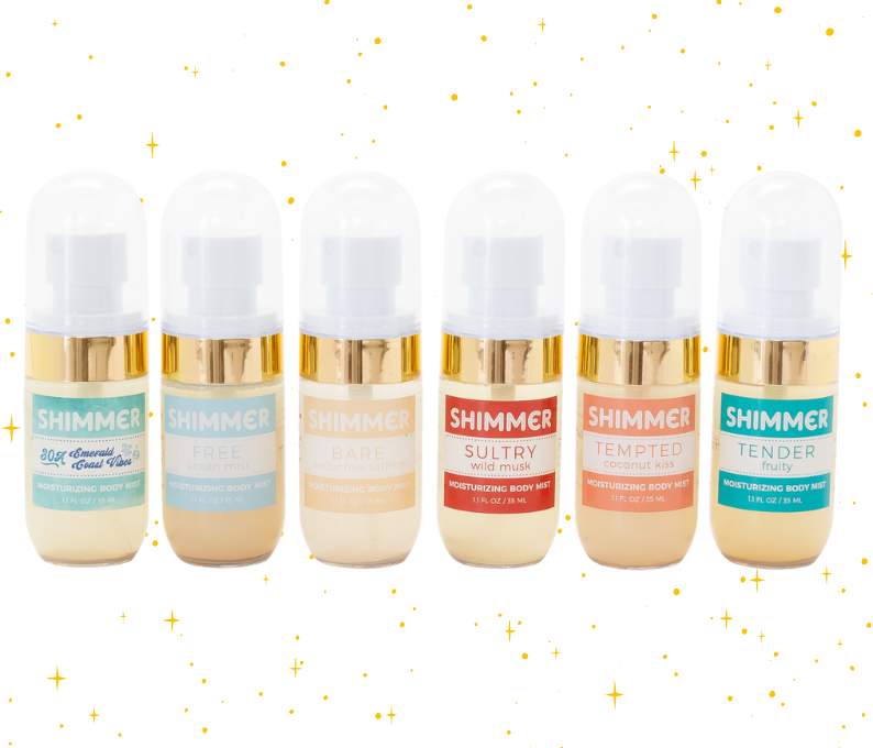 Mixologie Tempted (coconut kiss) SHIMMER Body Mist