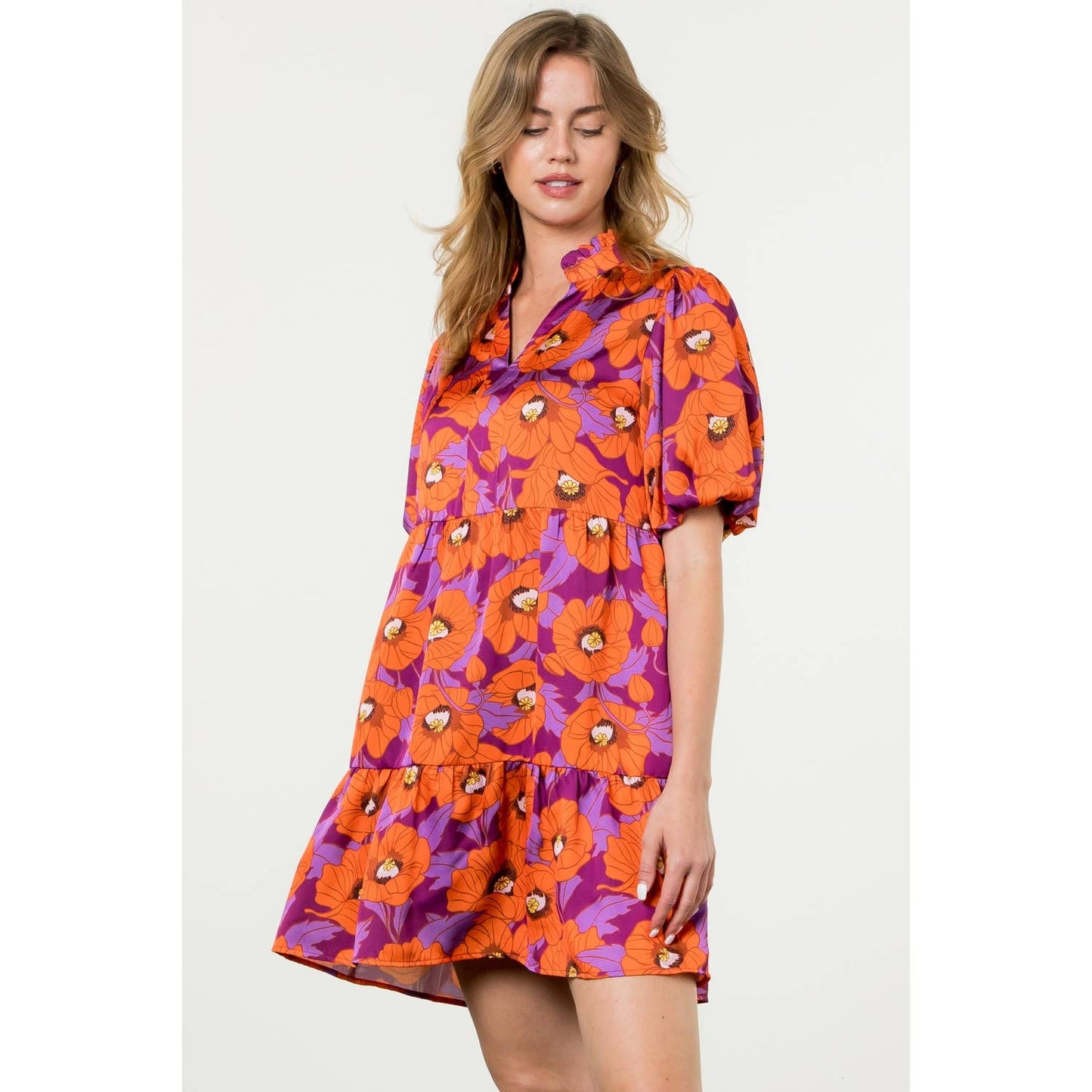 Poppy Puff Sleeve Dress