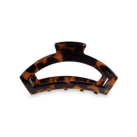 TELETIES - Open Hair Clip | Medium | Tortoise